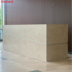 Nhà Máy Bán buôn giá cả cạnh Tranh hiện đại rắn bề mặt tiếp tân bàn triển lãm thương mại dịch vụ truy cập - Product Image 3