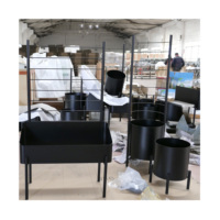 Jardinière en métal sur mesure avec structure pour plantes grimpantes (convient aux jardins et aux patios ; pour la culture de fleurs ou de légumes)