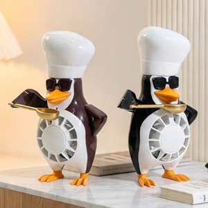 Ventilador portátil recargable USB Lingpan Penguin Fan para niños, estudiantes, regalo - Product Image 4