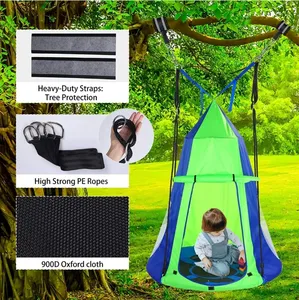 colorful Outdoor Tree Swing Hanging Funny Safety Swing for Kids