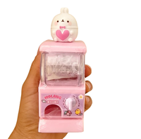 Machine à bonbons gélifiés en plastique amusante, jouet pour enfants, décoration de bureau mignonne en forme de lapin, cadeau DIY avec bonbons