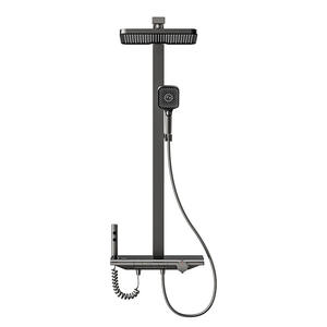 ชุดฝักบัวอาบน้ำ Morning Dew สีขาวครีม พร้อมโต๊ะเก็บของขนาดใหญ่ ฟังก์ชั่นควบคุมอุณหภูมิ สำหรับห้องน้ำในบ้าน - Product Image 3