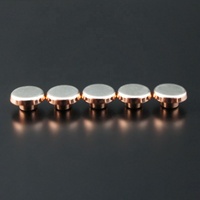 Ag/AgCdO/AgSnO2 Point de contact argenté électrique Embouts de contact en argent Rivets de contact électrique pour interrupteurs et relais