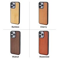 Coque de téléphone magnétique en bois de cerisier, vente chaude, pour iPhone 14 15 Pro Max