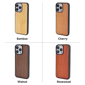Funda Magnética para Teléfono de Madera de Cerezo en Oferta, Fundas para Móvil para <span class=keywords><strong>iPhone</strong></span> 14 15 Pro Max - Product Image 6