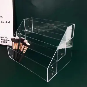 广告设备用透明梯架亚克力展示盒桌面收纳化妆品眼影指甲油