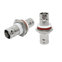 Connecteur d'alimentation BNC femelle à femelle à montage sur panneau BNC Jack à Jack isolé blanc de 50 ohms pour support de panneau de brassage