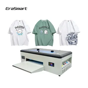 Erasmart Hot Sale Factory Direct Selling A3 DTF Printing Machine Desktop DIY Custom Garments Heat Transfer Inkjet Printer with P