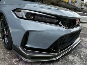 Para Honda para Civic tipo R FL5 ajuste directo fibra de carbono parachoques delantero labio difusor cuchara estilo modelo R FL5 labio delantero personalizado - Product Image 3