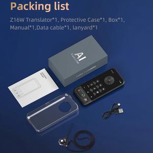 Jumon Ai AMOLED ตัวแปลแบบพกพาพร้อมจอแสดงผล139ภาษารองรับแบตเตอรี่ขนาด1500mAh สำหรับการประชุมทางธุรกิจและการใช้งานแบบออฟไลน์ - Product Image 2