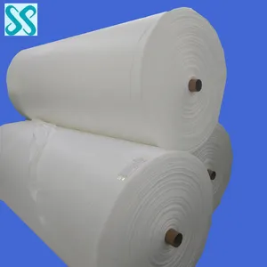 [FACTORY] Latest price white parallel lapping polyester spunlace nonwoven fabric roll/spunlace for wet wipe