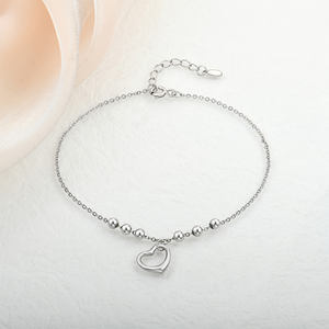 <span class=keywords><strong>Xlove</strong></span> – bijoux de saint-valentin avec breloque en forme de cœur, Bracelet à chaîne réglable, pendentif en forme de cœur, bijoux pour femmes - Product Image 3
