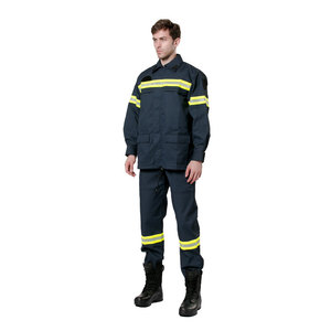 بدلة عمل رجالية مقاومة للحريق عالية الوضوح للبناء والكهرباء والغابات - بيع بالجملة - Product Image 3