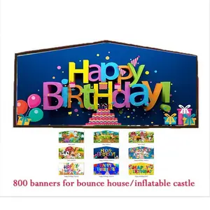 Disesuaikan komersial 13X13 modul tiup spanduk Jumper Bouncer melompat Bouncy Castle bouncing rumah seni panel untuk dijual