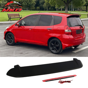 Convient pour Honda Fit 2006-2008, becquet de toit style LED, noir mat - Product Image 1