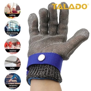Gants résistants aux coupures en maille de fil d'acier inoxydable pour <span class=keywords><strong>boucher</strong></span> et chef, gants de sécurité pour la cuisine avec doublure respirante confortable - Product Image 2