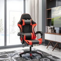Chaise de Gamer de Course Haute Qualité en Gros, Chaise de Gaming PC en Cuir à Dossier Haut avec Fonction Extensible en Acier Inoxydable