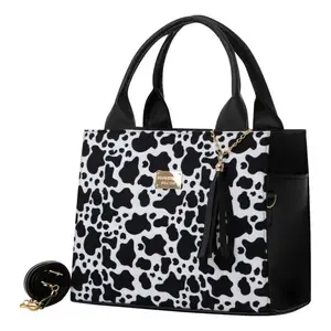 Bolso de Mano para Mujer Fana Alejandra, Diseño de Piel de Vaca, Microfibra, Correa de Cadena, Estilo Casual, para Uso Diario - Product Image 3