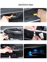 Lampe intérieure de voiture à LED pour Toyota RAV4 XA50 2020 2021 2022 2023 2024 2025, lampes de porte, mise à niveau, modification, réaménagement, accessoires