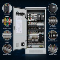 Panel Eléctrico Profesional Serie XL-21 LV 380V 15kA Tipo Fijo de Pie para Gabinete de Control de Bombas, Ventiladores y Transportadores