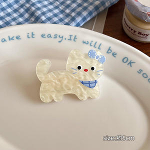 Pinza de Pelo con Diseño de Pico de Pato y Dibujos Animados de Cachorros y Gatos para Peinados de Fiesta de Niñas Pequeñas - Product Image 1