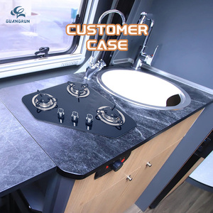 Nuovo Prodotto Yahct Fornello a Gas per Camper 2/3 Fuochi, Piano Cottura Integrato GPL con Accensione Elettrica SMART VOLUME e GRANDE POTENZA GR-B003 - Product Image 2
