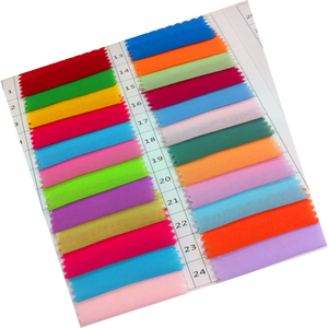 100% <span class=keywords><strong>Polyester</strong></span> Crepe Voan Lộn Xộn Vải Đồng Bằng Nhuộm Và Thân Thiện Với Môi Chống Tĩnh Điện Và Căng Dệt Và In Cho Đám Cưới - Product Image 1