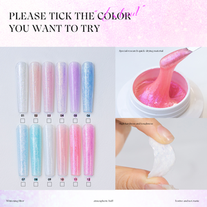 वेंडेनी कोई दर्द नहीं 12 रंग शिमर बिब जेल बिल्डर tपो हेमा फ्री ओम बिब नेल एक्सटेंशन जेल नाखून आपूर्तिकर्ता के लिए - Product Image 2