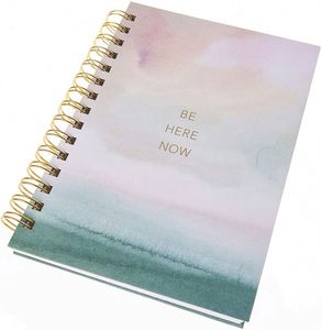 Cuadernos de Regalo con Cubierta de Cuero A5, Diseño de Acuarela, Encuadernación en Espiral, 80 Hojas, Impresión Digital, Papel Premium - Product Image 1