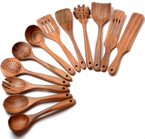 Ustensiles de cuisine professionnels pour la maison, ustensiles de cuisine en bois d'acacia et de teck, ensemble d'ustensiles de cuisine en bois - Product Image 1