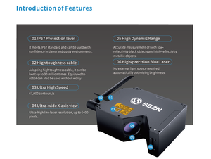 Since Vision SR9060 Hochpräziser Laser profils ensor Industrielle Inline-Messung Oberflächen inspektions optik instrumente - Product Image 6