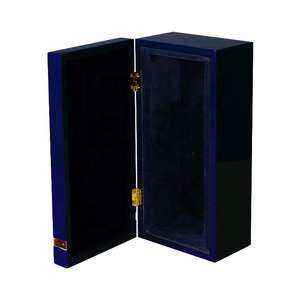 Caja de Vino Premium DS Hecha a Mano, Lacada en Azul Brillante, de Madera Natural MDF, para Whisky, Vodka, Tequila, Café, Té, Chocolate, Paquete de Regalo Perfecto - Product Image 5