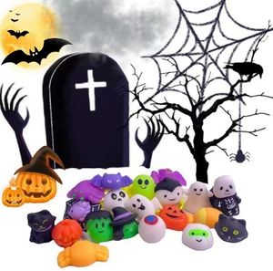Mochi Squishy Toys Halloween Theme Cute Kawaii Mini Soft Fidget Squeeze Ghost Bat Decompression Toy Party <b>Favor</b> for Boy and Girl - Product Image 3