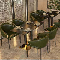 Loisirs Café Hôtel Fer Restaurant Supérieur Style Italien Cuir Synthétique Top Chaises Pour Table À Manger Chaise ronde cercle stand