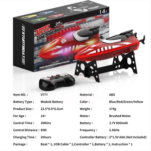 Flytec V777 <b>Mini</b> LED RC Boat 2.4GHz Remote Control Stunt Boat Self Righting Double Sided Waterproof Rechargeable Toy - Product Image 6