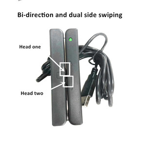 Sáng tạo dual-đầu Mini POS Reader 1 2 3 theo dõi OPOS jpos USB từ sọc đầu đọc thẻ - Product Image 2