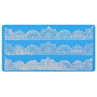 Nouveau modèle dentelle Pad Silicone moule Silicone Mousse gâteau moule pour faire des gâteaux gâteau outils essentiels