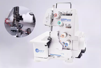 FN434D Nouvelle machine à coudre surjeteuse domestique mini haute qualité, configuration à colonne, roulement à billes, double aiguille haute vitesse