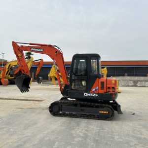 Mini DOOSAN DH55 5T d'occasion de haute qualité petite pelleteuse à bas prix d'occasion sur chenilles Doosan DH 55 60 75 à vendre - Product Image 6