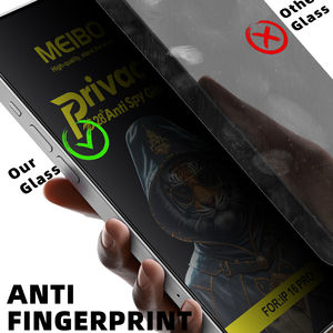 <span class=keywords><strong>MEIBO</strong></span> Protecteur d'écran incurvé 3D en verre à haute teneur en aluminium ESD antistatique 120cc Large Arc Edge Full Cover Privacy Glass pour iPhone 16 - Product Image 4