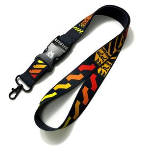 Hot Selling Logo <b>Polyester</b> Hook Factory Promotional Custom Elastic <b>Lanyard</b> With Neck Strap Accessory - Product Image 4