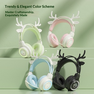 Cute Cat Ear Wired Gaming Headset Over Ear Headphones With Mic For PC Laptop Wholesale - Product Image 5