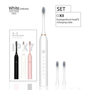 Brosse <span class=keywords><strong>à</strong></span> <span class=keywords><strong>dents</strong></span> électrique portable, rechargeable par USB, ultrasonique, idéale pour <span class=keywords><strong>les</strong></span> soins bucco-dentaires <span class=keywords><strong>à</strong></span> domicile, automatique, étanche et personnalisable - Product Image 5