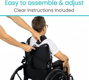 Sangles de sécurité Les patients âgés empêchent le harnais de poitrine coulissant Hôpital médical Ceinture de sécurité pour fauteuil roulant matelassée Oreiller fonctionnel 2 en 1 - Product Image 6