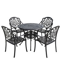 Ensembles de tables et chaises de patio extérieurs pour balcon, jardin, terrasse - Cadre en acier inoxydable, mobilier de loisirs multifonctionnel