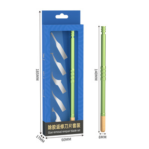 Work Record CPU Pry Tool Set For Mobile Phone And Laptop Repair With Green Handle And Gold Tip 5pcs - Product Image 5