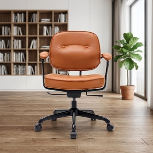 Pour <span class=keywords><strong>SIHOO</strong></span> L3 chaise de bureau en cuir ergonomique moderne chaise de travail pivotante de conférence à mi-dossier pour un usage domestique - Product Image 1