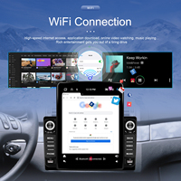 Podofo 2 Din 9,5 ''Android Car Radio Auto Electronics 2 + 64GB Wireless Carplay Android Auto RDS WIFI Carga rápida AHD Cámara