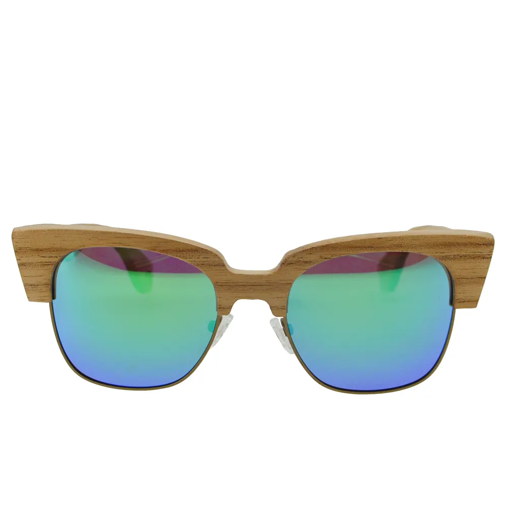 Wholesale wood sunglasses fashion style eye glasses wooden polarized sunglasses for men and women