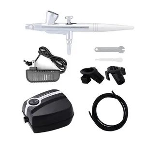 Mini Rechargeable Air Pump Machine Cake Airbrush Tattoo Set with Air Compressor for Airbrushes